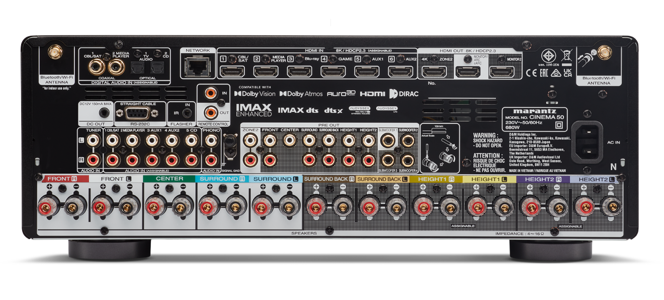 Marantz CINEMA 50 AV-Receiver silber